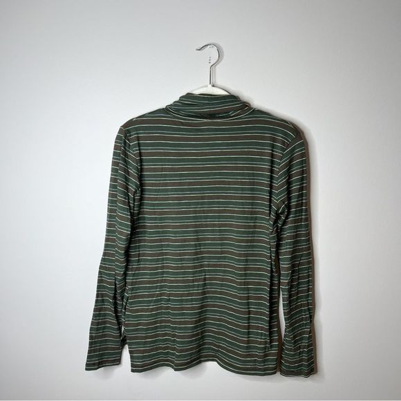 Madewell Whisper Cotton Turtleneck in Ivorton Stripe - Picture 6 of 8